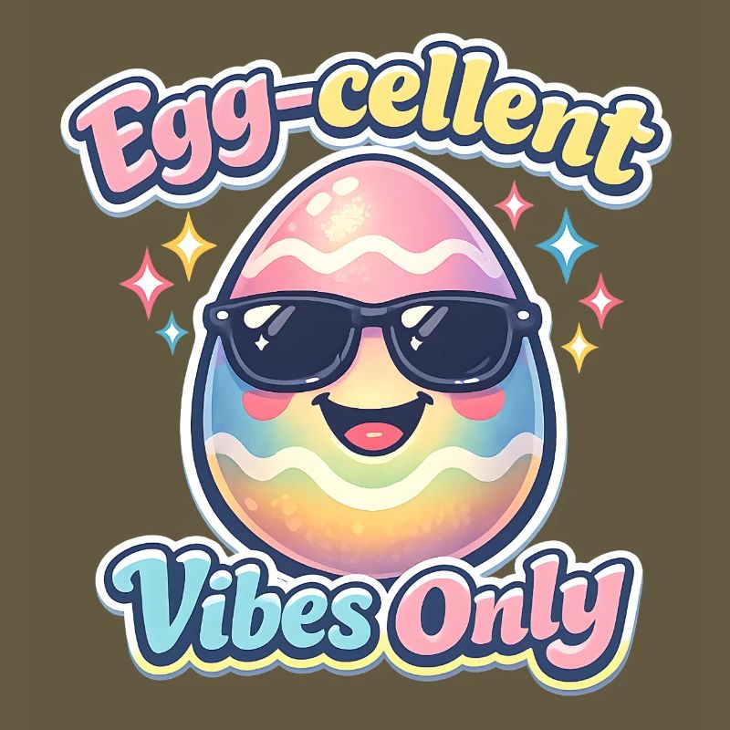 Egg Cellent Vibes Only Easter Easter Egg