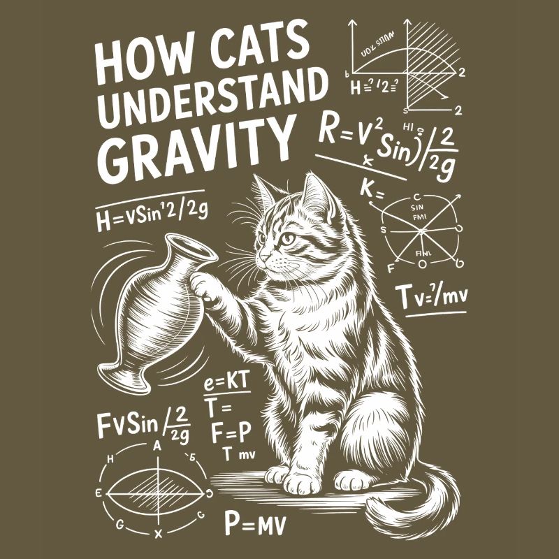Physics Cats Sayings Math Joke Physics Gift