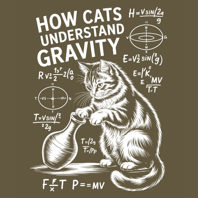 Physics Cats Sayings Math Joke Physics Gift
