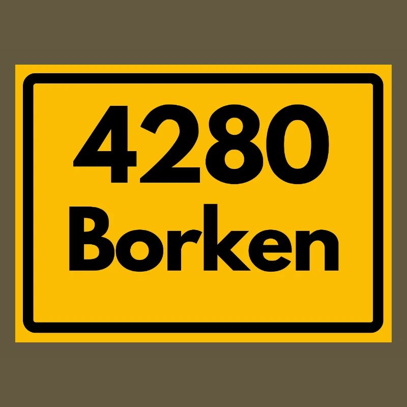 OLD POSTCODE POSTCODE RETRO 4280 BORKEN FÜNFTÜRME