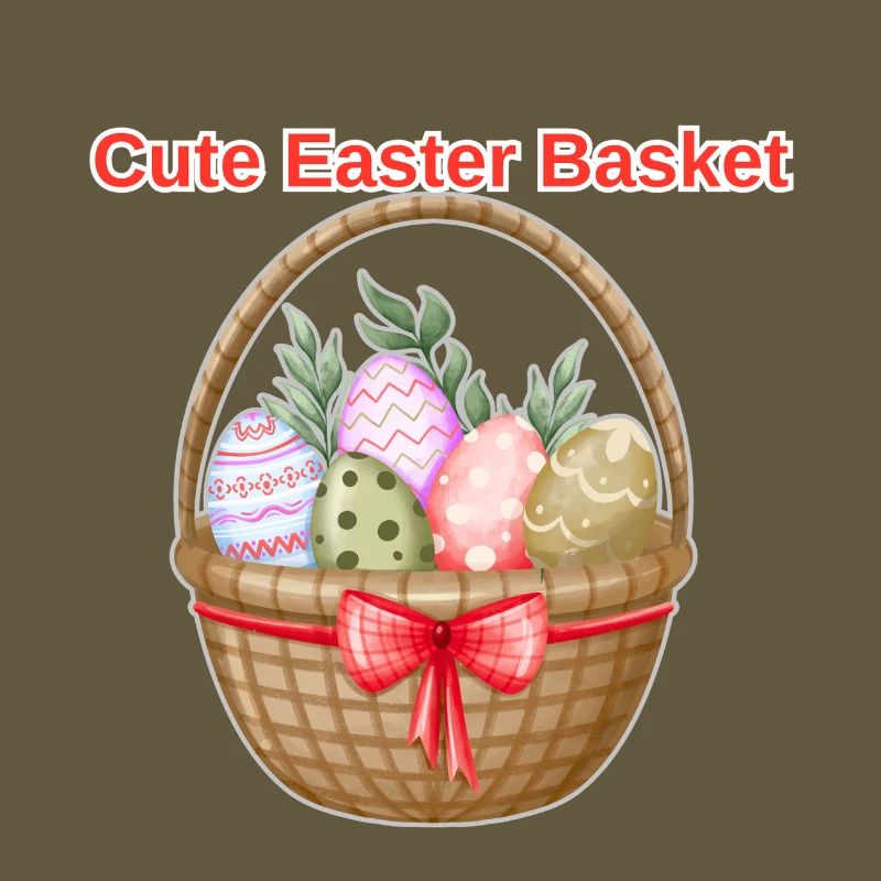 Cute Easter Basket Shirt – Easter Eggs Tee