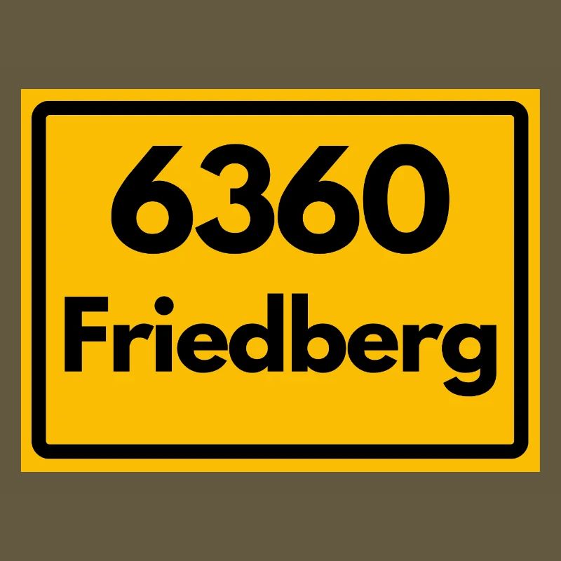 ANCIEN CODE POSTAL RÉTRO 6360 FRIEDBERG HEIMAT