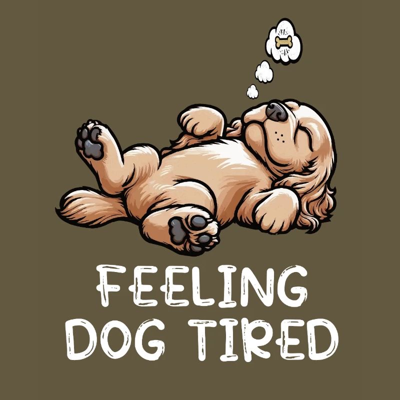 Feeling Dog Tired Cocker Spaniel Cockerhund Cocker