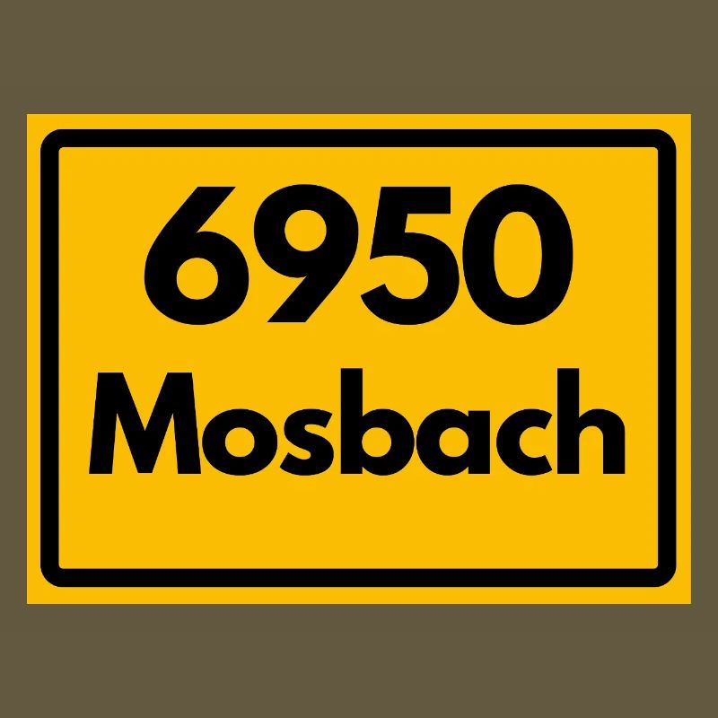 OLD POSTCODE POSTCODE RETRO 6950 MOSBACH HEIMAT BW