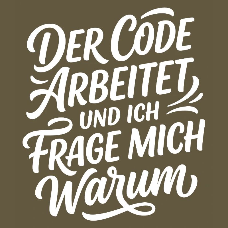 Coder arbeitet Spruch Humor Programmierer