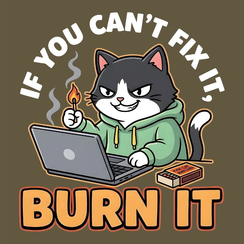 Burn It – Funny Saying for Programmers