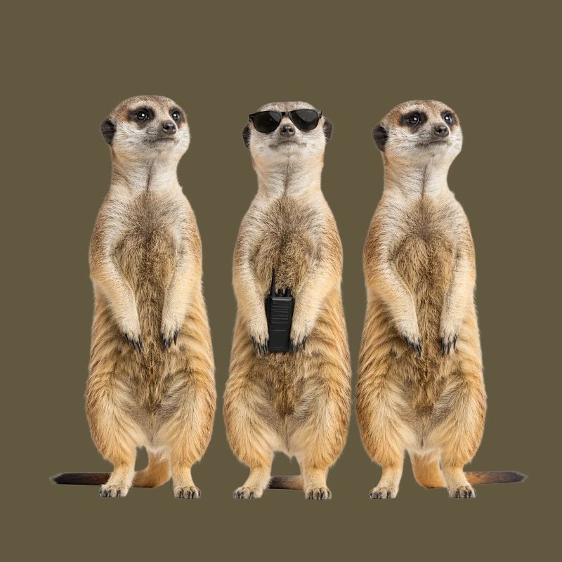 Funny Erdmänchen Security Team