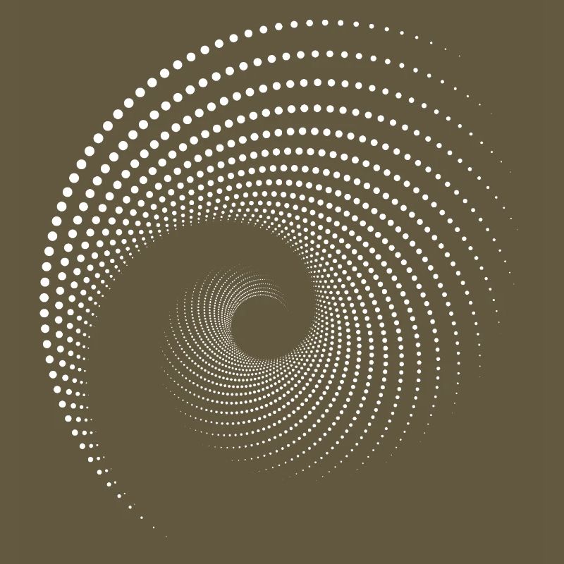 Impression à Spirale à Points Galaxies
