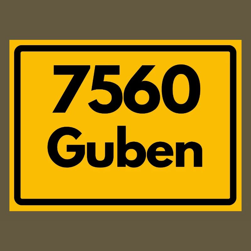 ANCIEN CODE POSTAL RETRO 7560 GUBEN