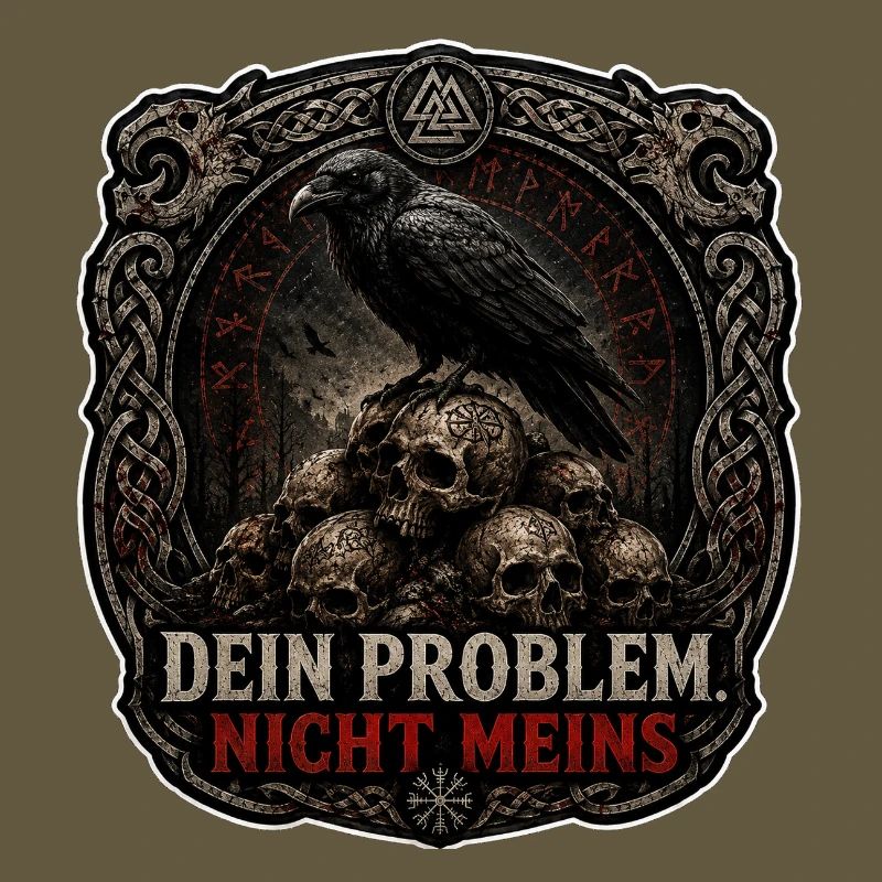 Dein Problem Nicht Meins Gothic Patch
