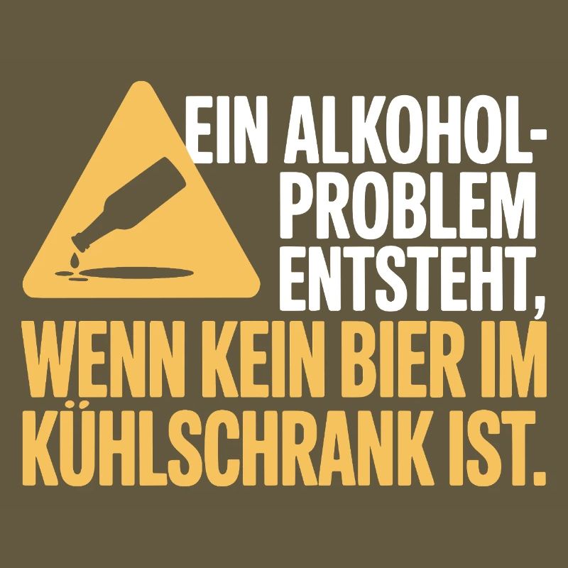 Bier Spruch Alkohol Problem Männerabend JGA Herren