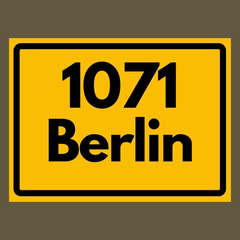 OLD POSTCODE 1071 BERLIN BERLIN OSTALGIE