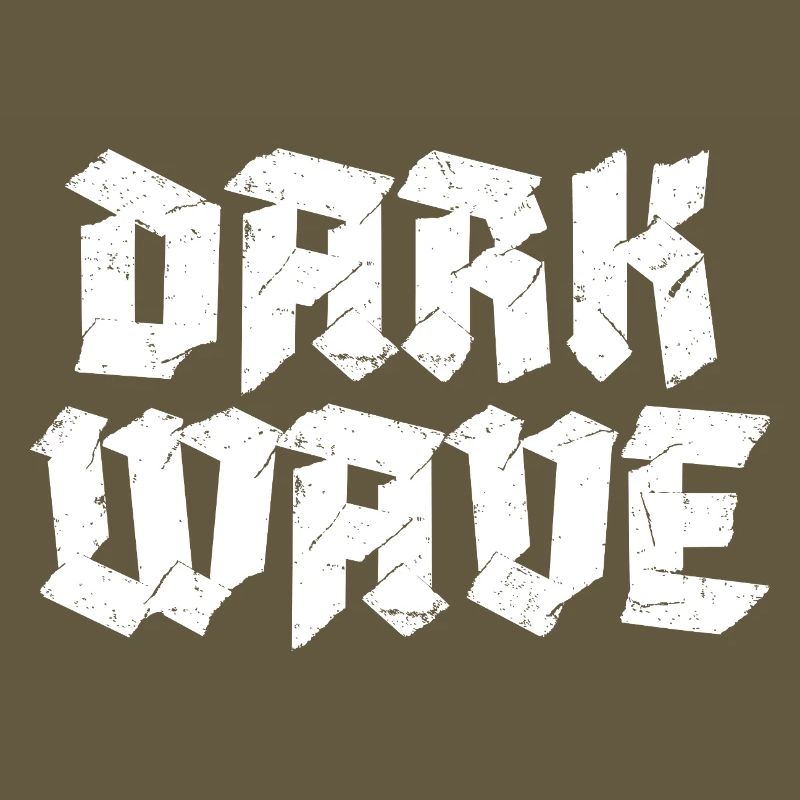 Conception du logo typographique Dark Wave