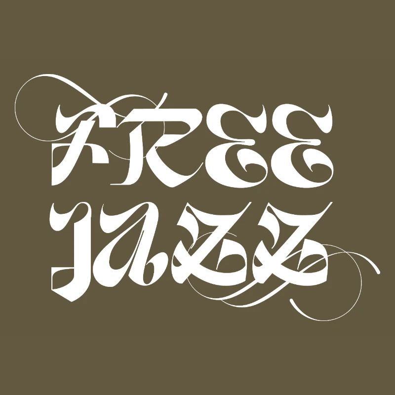 Conception typographique de jazz libre