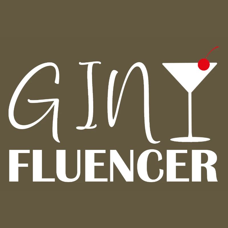 Ginfluencer Gin Statement Gin Drinker Saying