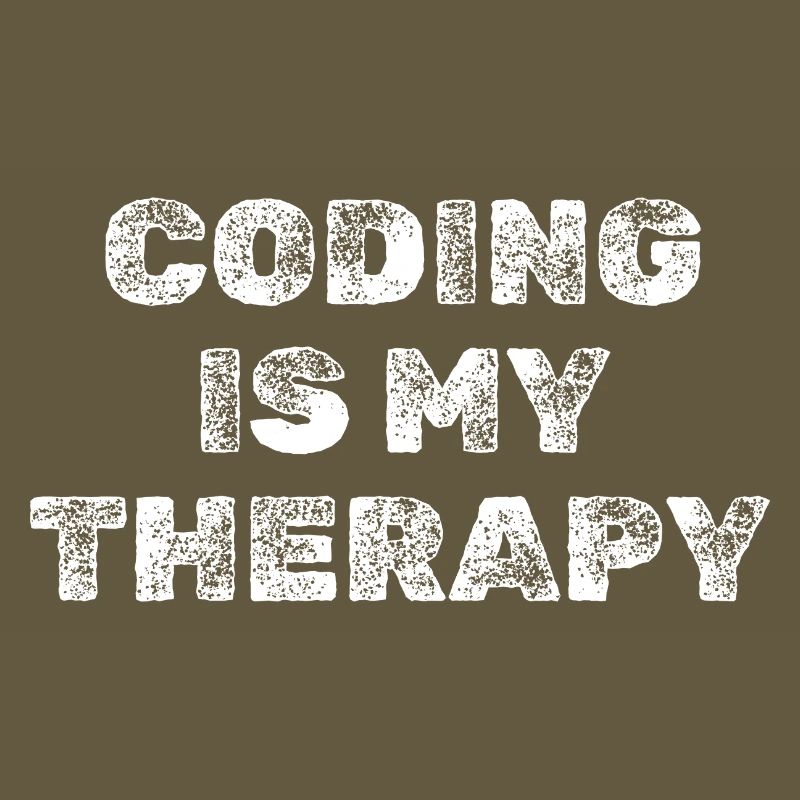 Coding Is My Therapy Programmierer Shirt