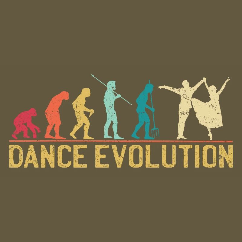 Conception de silhouette d'évolution de la danse