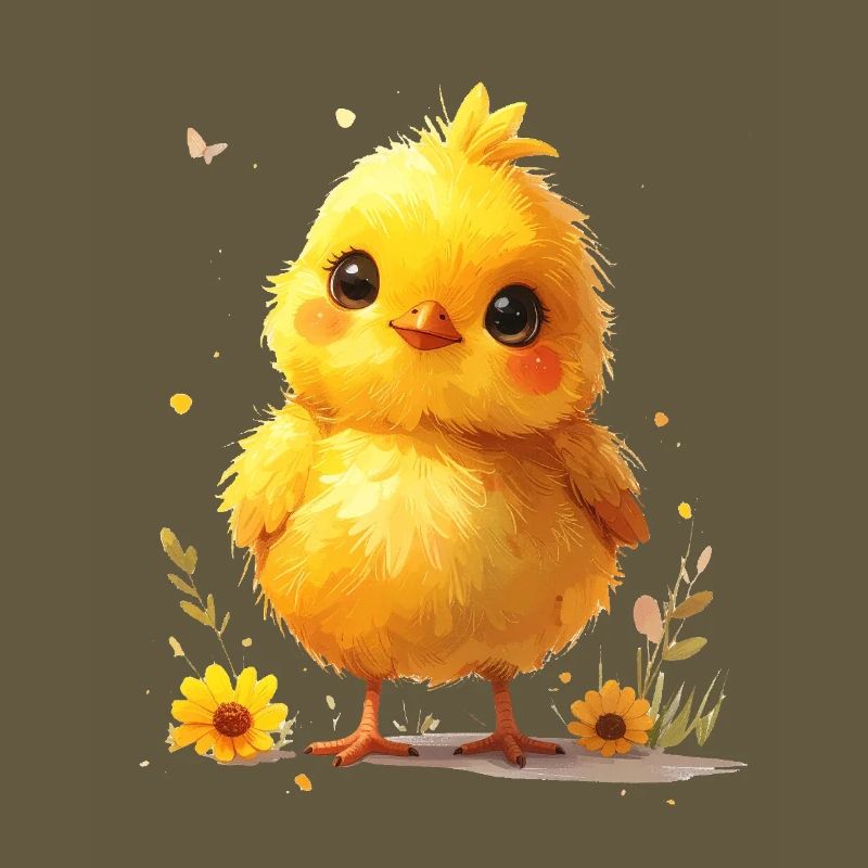 Cute chick suitable for spring