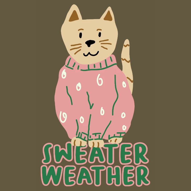 Chat en pull rose – Temps de pull