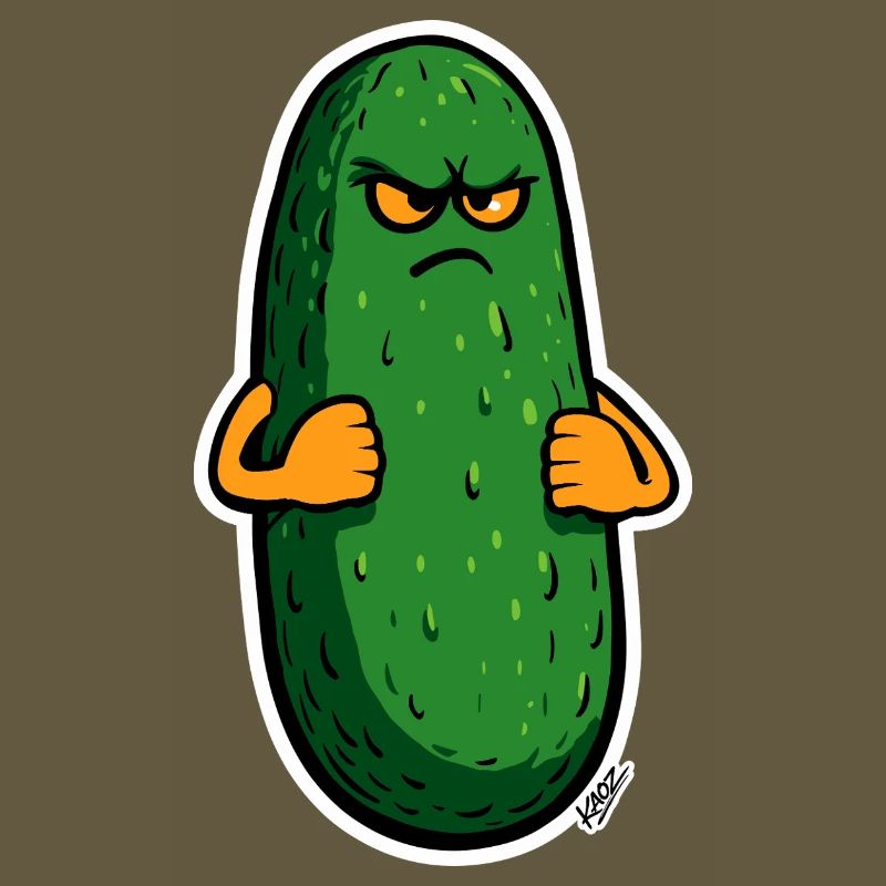 Grumpy Pickle Maskottchen