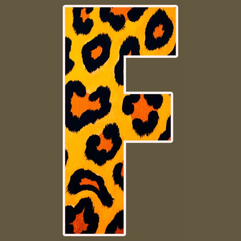 Leopard Effect Fire Orange Pattern