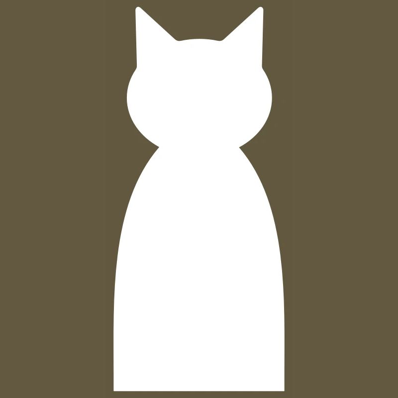 Silhouette de chat – Design minimaliste de chat