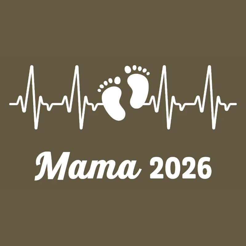 Mama 2026 Loading Werdender Mutter Herzschlag