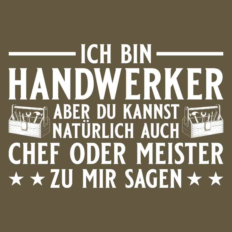 Chef oder Meister - Handwerker Geschenk