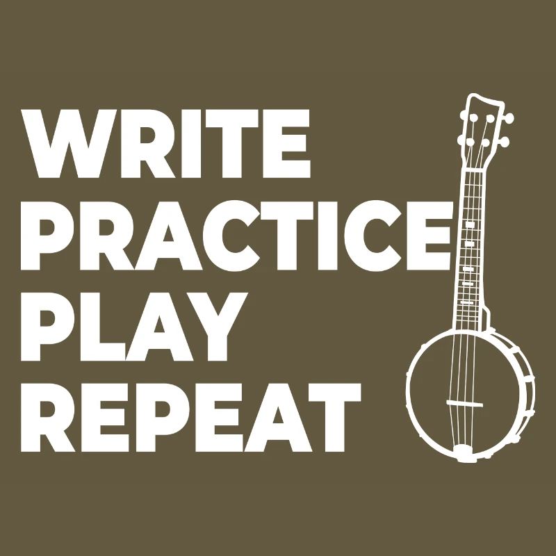 Writing, practicing, playing, repeating