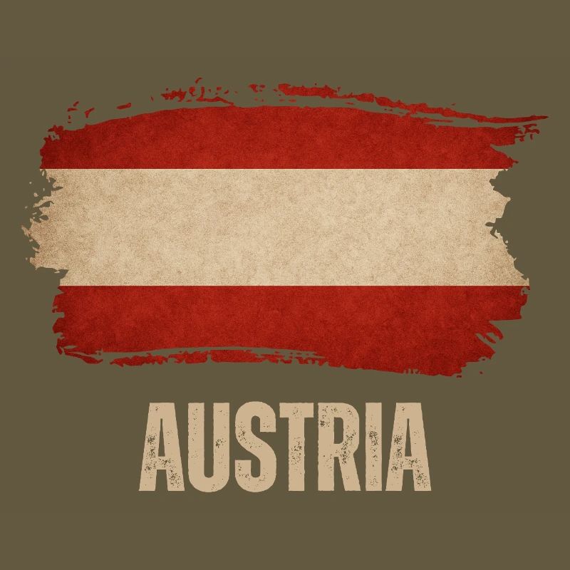 Austrian grunge flag, Austrian pride