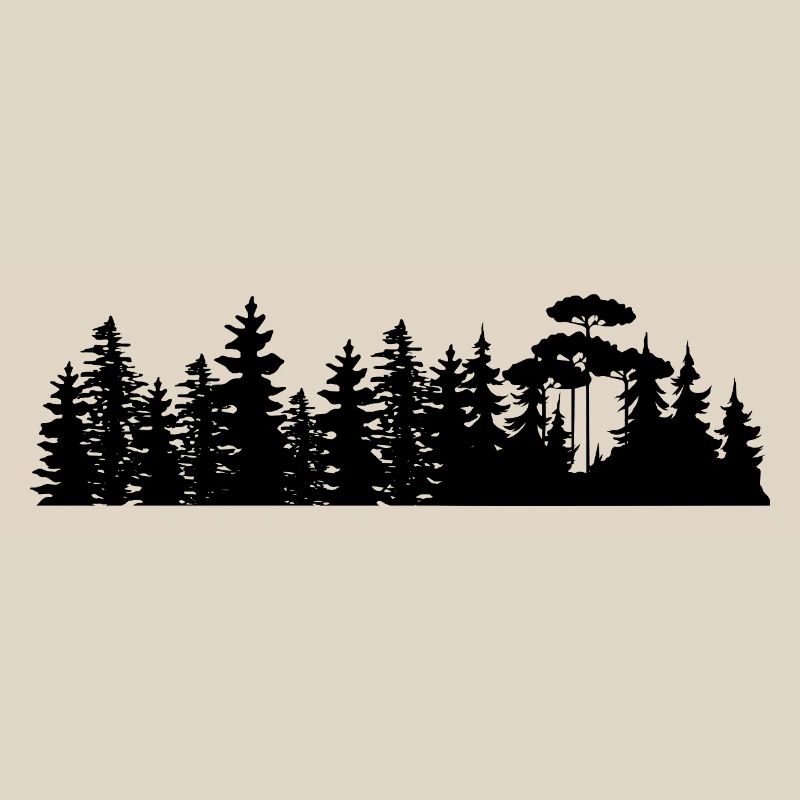 Conception de silhouettes de paysage forestier