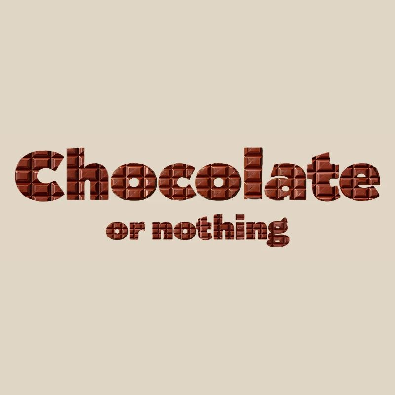 Chocolate pattern with 3D effect