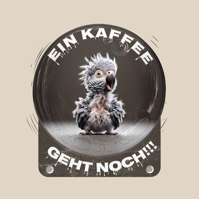 A coffee still goes parrot
