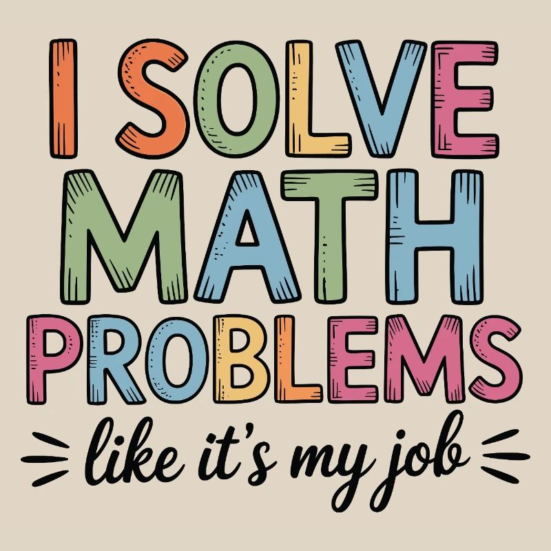 I Solve Math Problems Like a Job Math Teacher