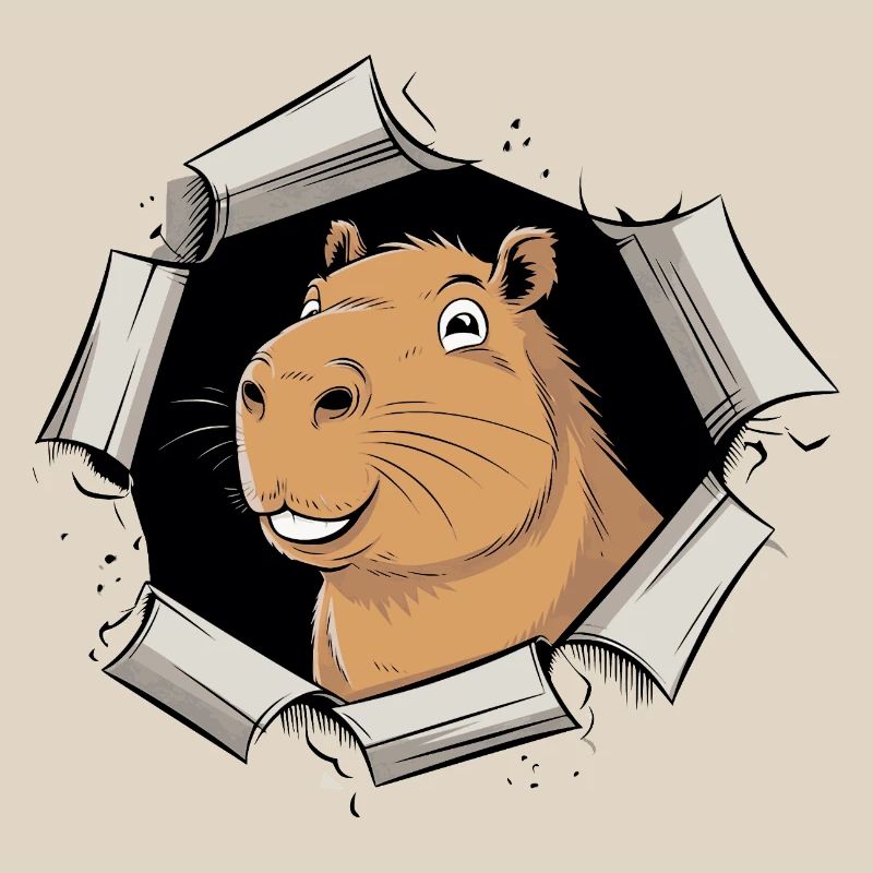 Capybara Comic – Peaceful Breakthrough