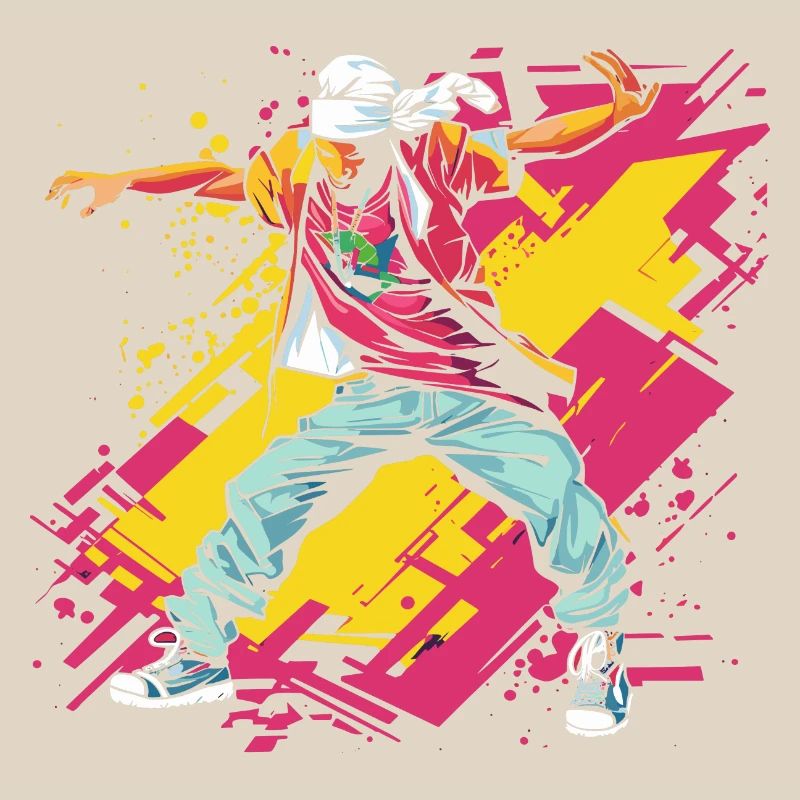 Breakdancer Graffiti