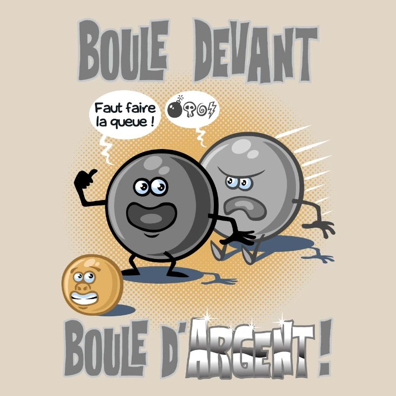 Boule devant boule d'argent