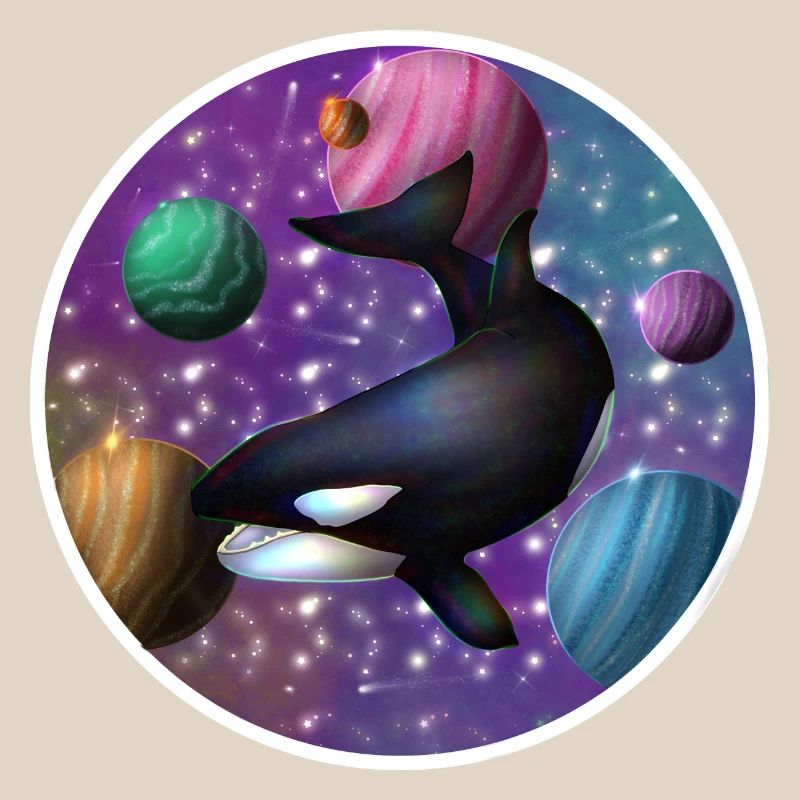 orque dans l’espace