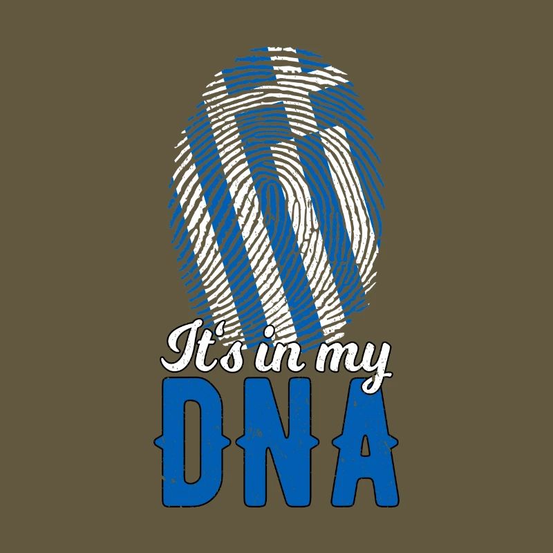 Grèce ADN Drapeau grec Empreinte digitale