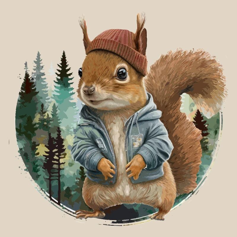 Écureuil mignon