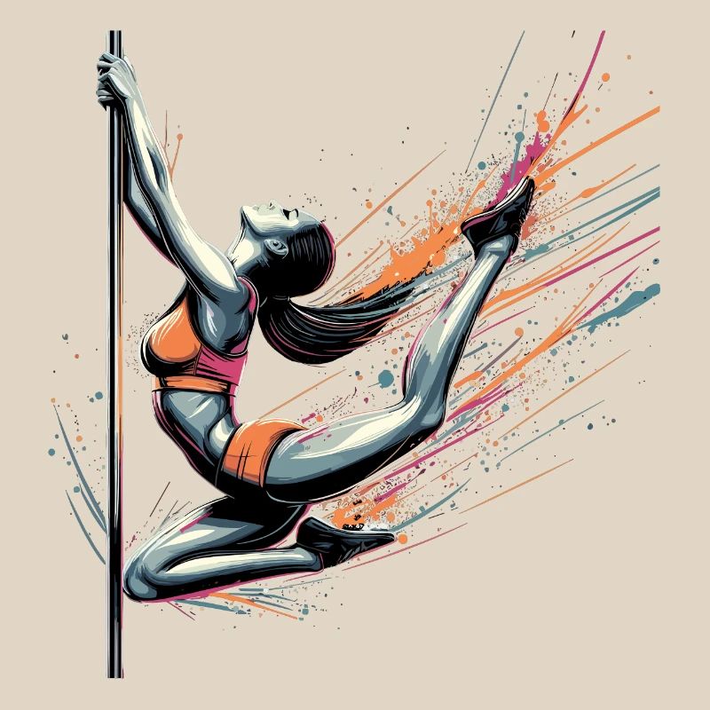 Pole dance dynamique couleurs cadeau