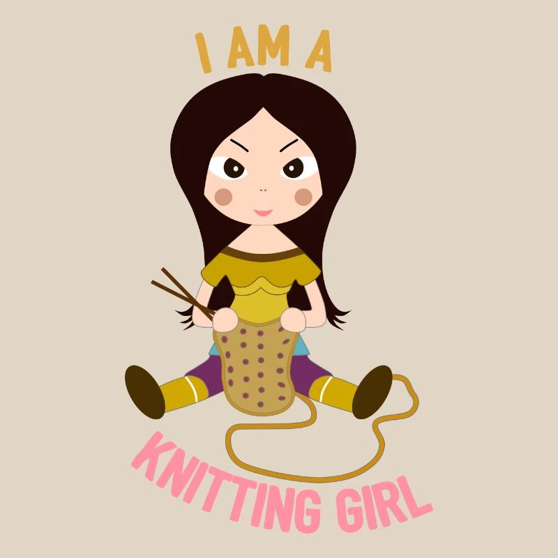 Ich bin ein Strickmädchen