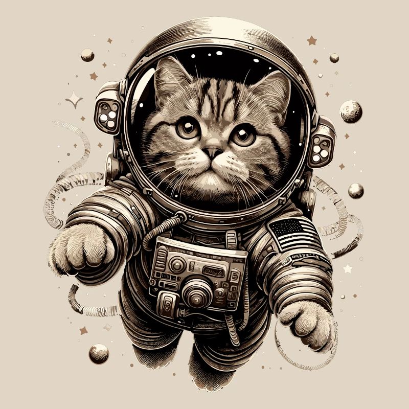 Astronaut BKH getigert Geschenk