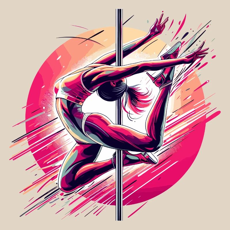 Pole Dance Dynamik pink Geschenk
