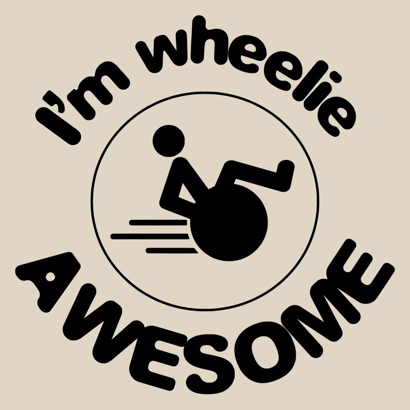 Ich bin ein toller Wheelie. Ich bin ein großartiger Roller*