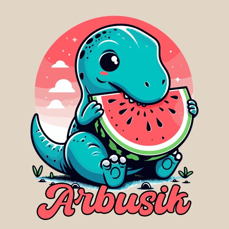 Mignon T-Rex Pastèque Arbusik Cadeau