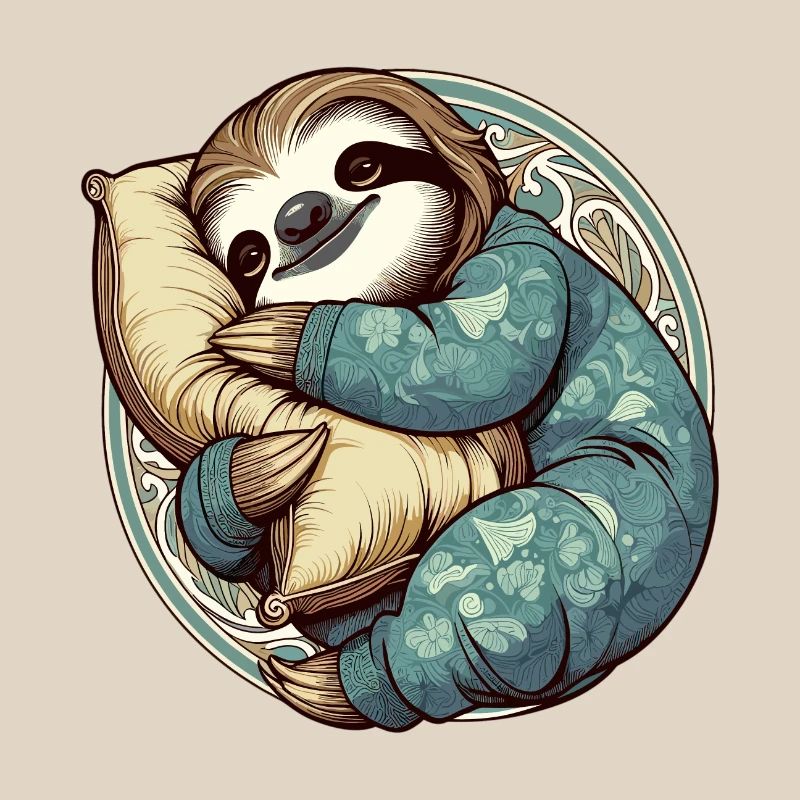 Sloth Sleeping Passion Gift
