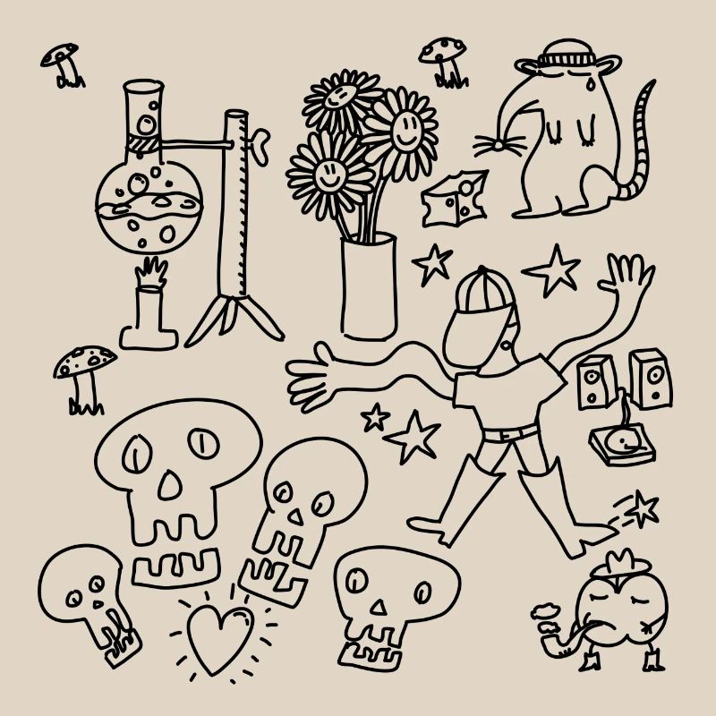 Kritzeln oder nach Hause gehen