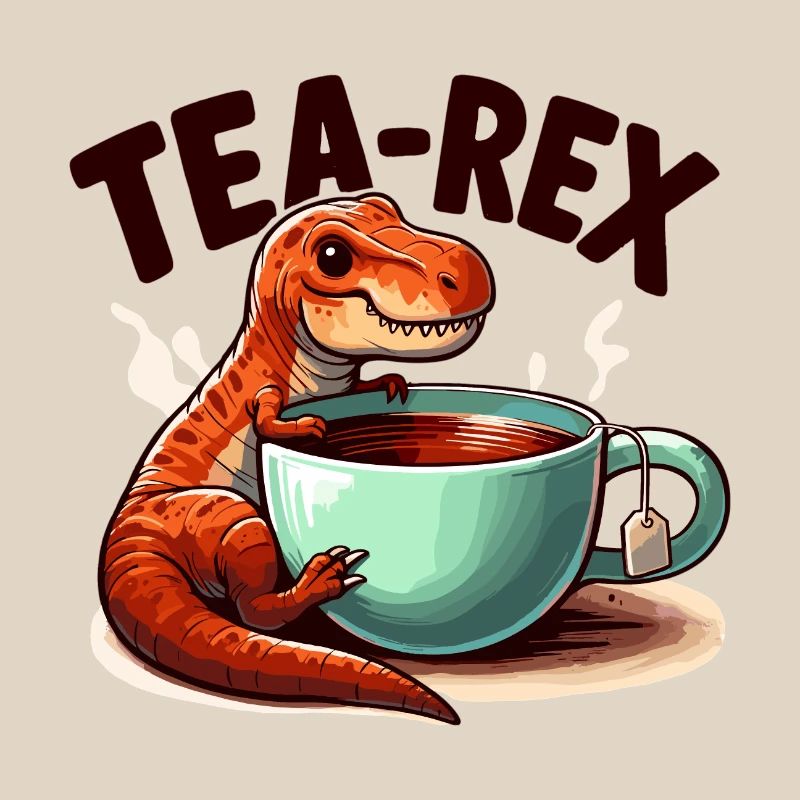 Tea Rex Tea Rex Tea Drinker Gift
