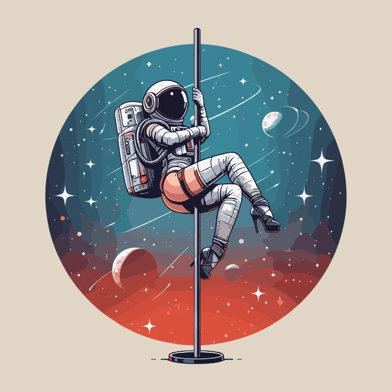 Pole dance astronaute Pole Dance cadeau